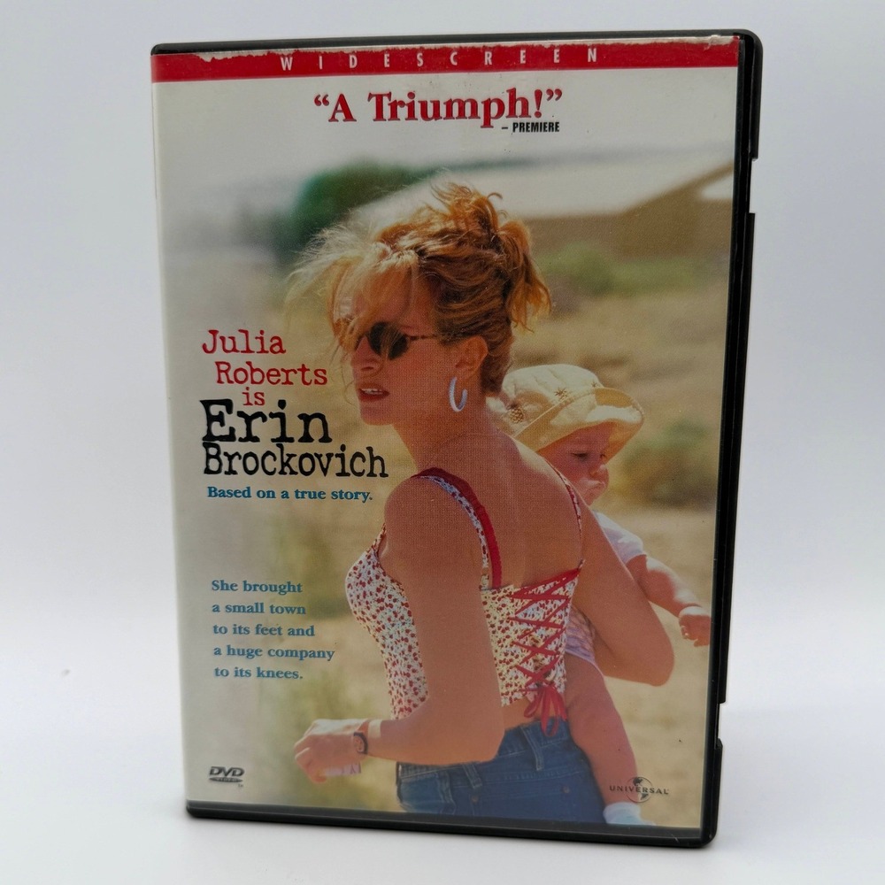 Erin Brockovich DVD Julia Roberts Widescreen Drama Movie 2000 Universal Studios